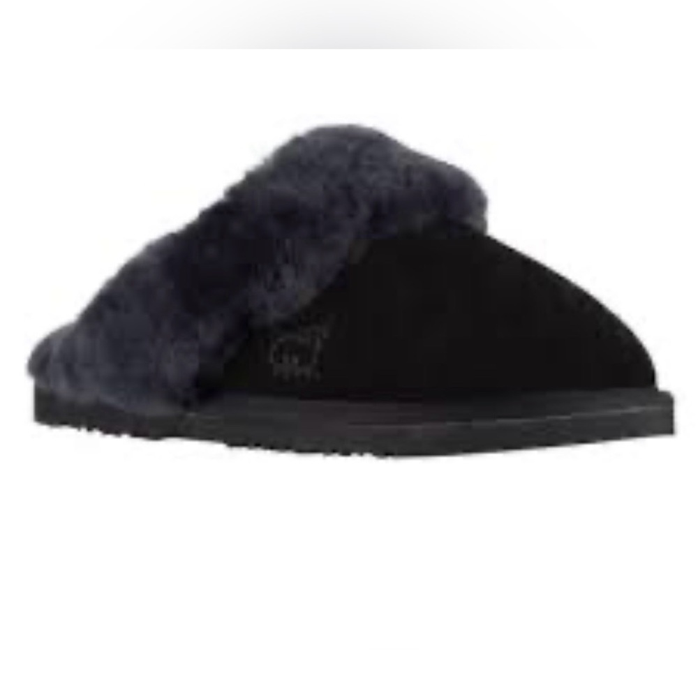 Lamo Black Suede Slipper Shoes